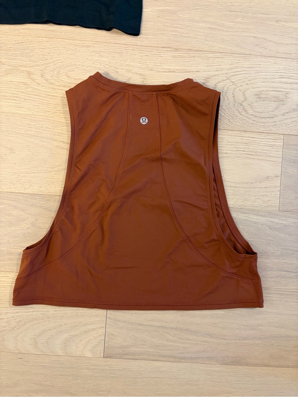 lululemon athletica Rust Orange Cropped Workout Tank